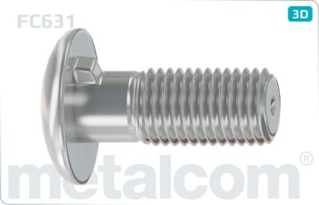 Šroub svodidlový FC631 M16x30 4.6 Žárový zinek 85 um ISO fitting
